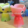 creative double ceramic egg holder cute expression,